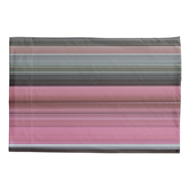 Funda De Cojín Resumen #1: Rosa y gris (Reverso)