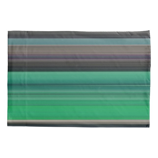 Funda De Cojín Resumen #1: Verde y gris (Reverso)