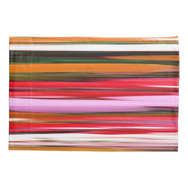 Funda De Cojín Resumen #2: Desenfoque Naranja (Reverso)