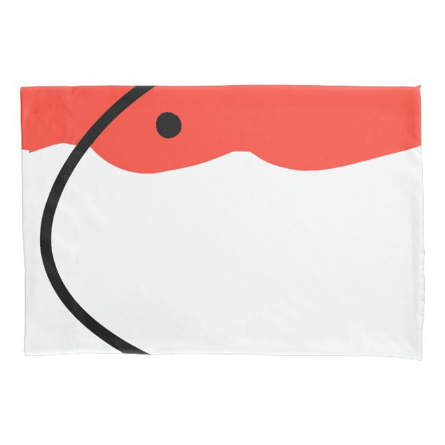 Funda De Cojín Resumen Art Coral Rojo Negro Blanco Minimalismo (Anverso)