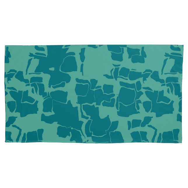 Funda De Cojín Resumen azul de Seabolt (Anverso-izquierdo)