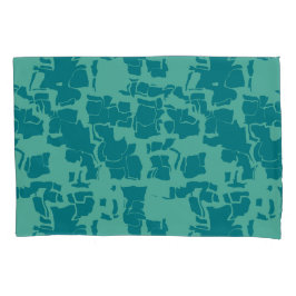 Funda De Cojín Resumen azul de Seabolt