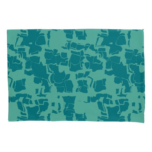 Funda De Cojín Resumen azul de Seabolt (Anverso-izquierdo)