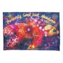 Resumen caprichoso pez dorado Naranja púrpura rosa