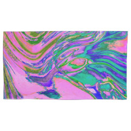 Funda De Cojín Resumen de Guay Chartreuse y retro de Groovy en ro