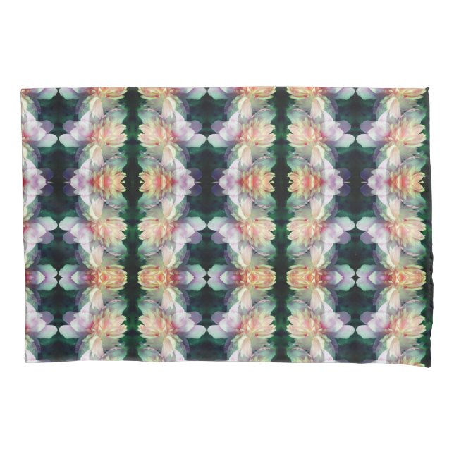 Funda De Cojín Resumen de la flor rosada peony (Anverso)