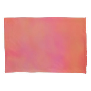 Funda De Cojín Resumen de nube marrled rosa y Naranja