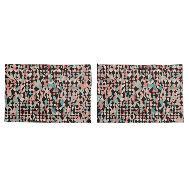 Funda De Cojín Resumen del patrón orgánico en Pastel (Reverso-Set)