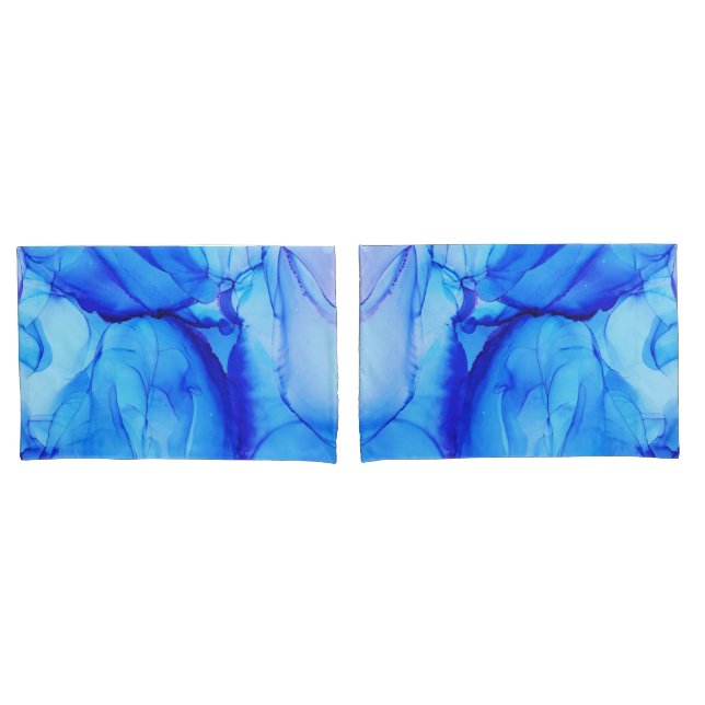 Funda De Cojín Resumen Estilo de fantasía morado azul (Anverso - Set)