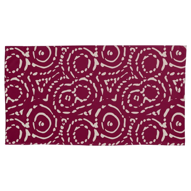 Funda De Cojín Resumen geométrico rosado vintage (Anverso-izquierdo)