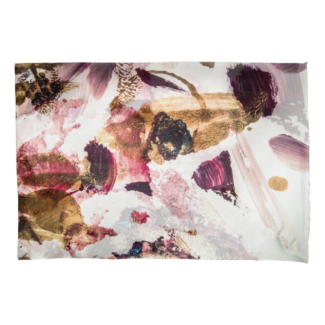 Funda De Cojín Resumen Oro paraliza arte creativo (Anverso)