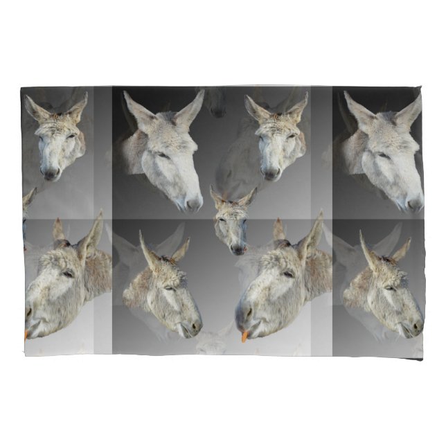 Funda De Cojín Retrato De Un Burro, (Anverso)