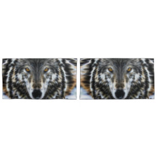 Funda De Cojín Retrato Inspirador de Wolf