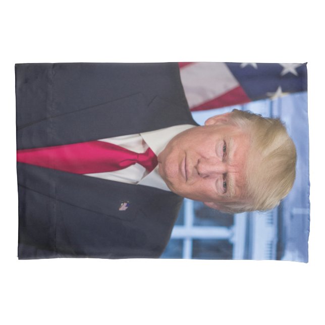 Funda De Cojín Retrato presidencial oficial de Donald Trump (Anverso)