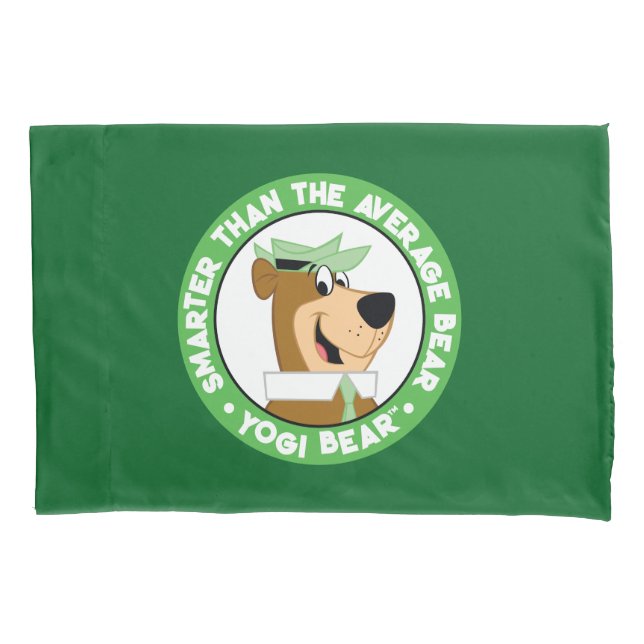 Funda De Cojín Retrato sonriente del oso de Yogi (Anverso)