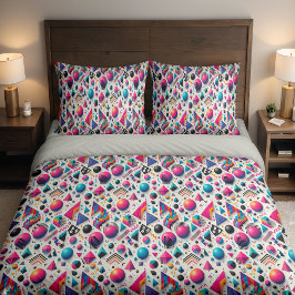 Funda De Cojín Retro 90s Memphis Geometric Neon Bold Pillowcase