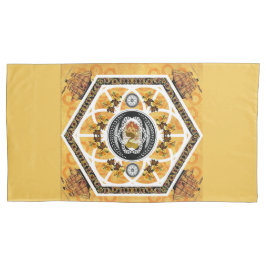 Funda De Cojín Retro de color con encaje y flores