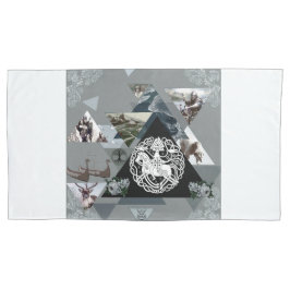 Funda De Cojín Retro de color con encaje y flores