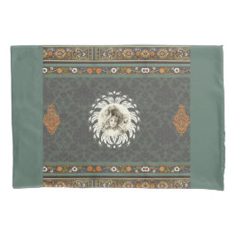 Funda De Cojín Retro de cosecha colorida con encaje y flores