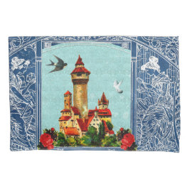 Funda De Cojín Retro de cosecha colorida con encaje y flores