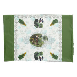 Funda De Cojín Retro de cosecha colorida con encaje y flores