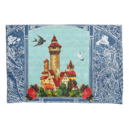 Funda De Cojín Retro de cosecha colorida con encaje y flores