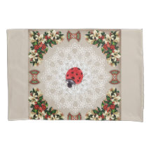 Retro de cosecha colorida con encaje y flores