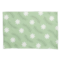 Retro Floral Verde Sage caprichoso, alegre