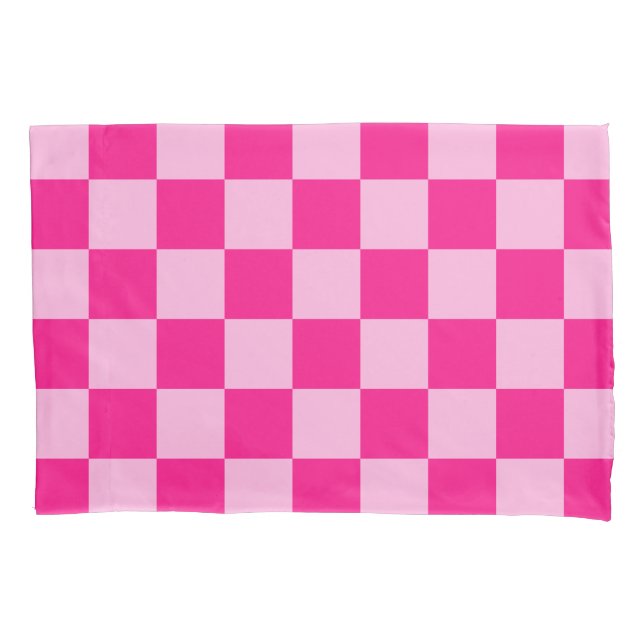 Funda De Cojín Retro geométrico rosa cálido (Anverso)