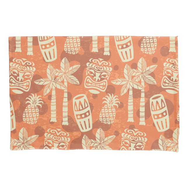 Funda De Cojín Retro Mid Century Modern Tiki Pattern (Anverso-izquierdo)