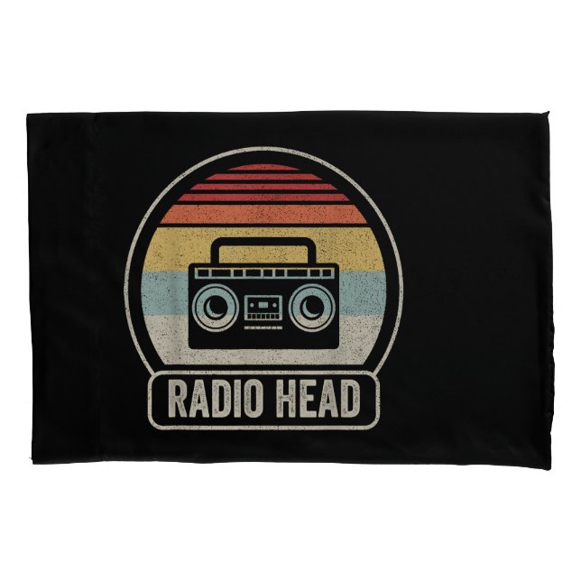 Funda De Cojín Retro Vintage Radio Head (Anverso)