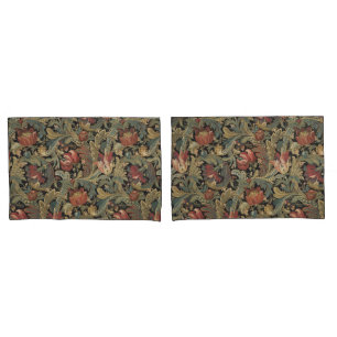 Funda De Cojín Rich Floral Tapestry Brocade Antiguo Clásico