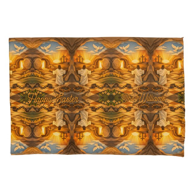 Funda De Cojín Risen Jesus Empty Tomb 3D Papercut Easter (Anverso)