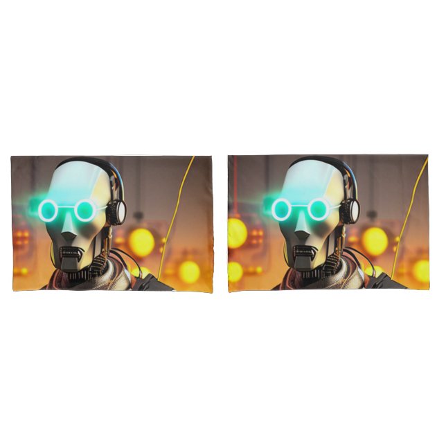 Funda De Cojín Robot 2 almohadillas estándar 2 pares laterales (Anverso - Set)
