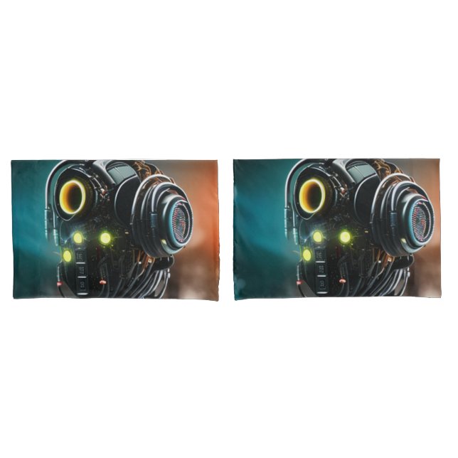 Funda De Cojín Robot 5 almohadas estándar 2 pares laterales (Anverso - Set)