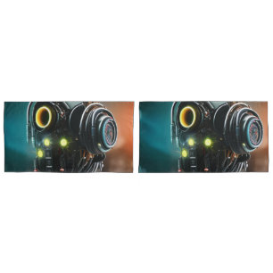 Funda De Cojín Robot 5 almohadas king 2 pares laterales