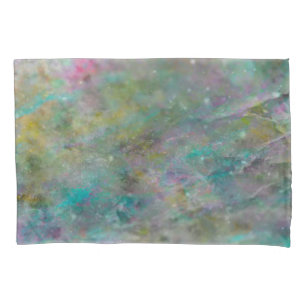 Funda De Cojín Roca de cristal de mármol multicolor arcoíris