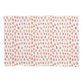 Funda De Cojín Rociadas coralinas anaranjadas