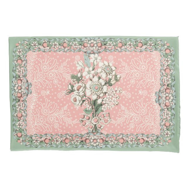 Funda De Cojín Rococo Pillowases Duvet Tapas Twin Bouquet (Anverso)