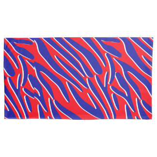 Funda De Cojín Rojo, blanco y negrita | Caja de almohadilla de la