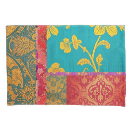 Funda De Cojín Rojo verde de color ORIENTAL - Pillowcase