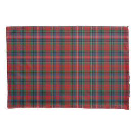 Funda De Cojín Rojo y Real Azul MacPherson Clan Escocia Plata