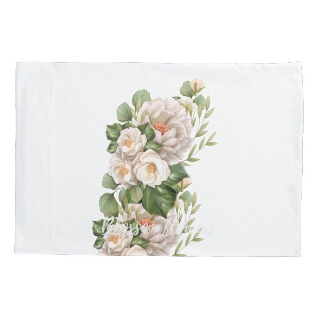Funda De Cojín Romance en blanco (Reverso)