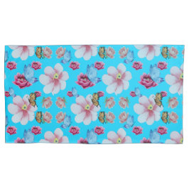 Funda De Cojín Romantic flowers in English cottage garden