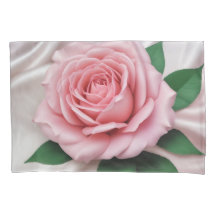 Rosa de almohada y seda