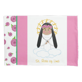 Funda De Cojín Rosa de Lima