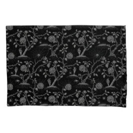 Funda De Cojín Rosa gótico y patrón óseo