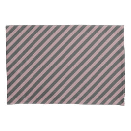 Funda De Cojín Rosa polvoriento B48E92 / Gris carbonífero 434343 