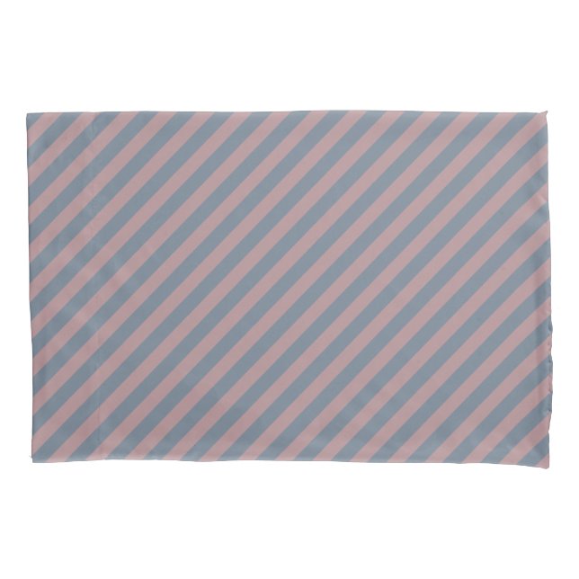 Funda De Cojín Rosa polvoriento B48E92 / Gris pizarra 708090 Tira (Anverso)