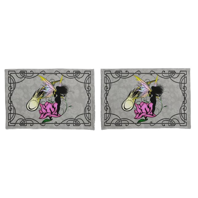 Funda De Cojín Rosa Sombra Hada (Anverso - Set)